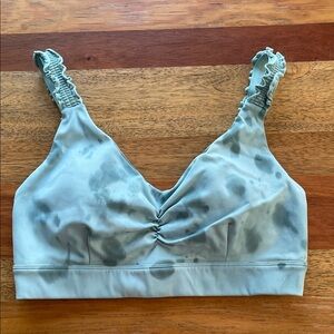 JoyLab Green Tie-Dye Sports Bra